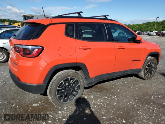 2020 Jeep Compass Sport с VIN 3C4NJDAB7LT167585, выставлен на аукционе Copart как лот 58134285 с пробегом 72 974 миль миль и Списание • Salvage title. История ставок и продаж доступна на DreamBid. Изображение 3.