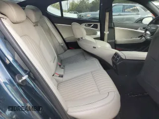 2022 Genesis G70 3.3T with VIN KMTG54TE9NU084593, listed as a Copart auction lot 80367864 with 27,100 mi miles and Salvage Title. Bid and sale history available at DreamBid. Image 10.