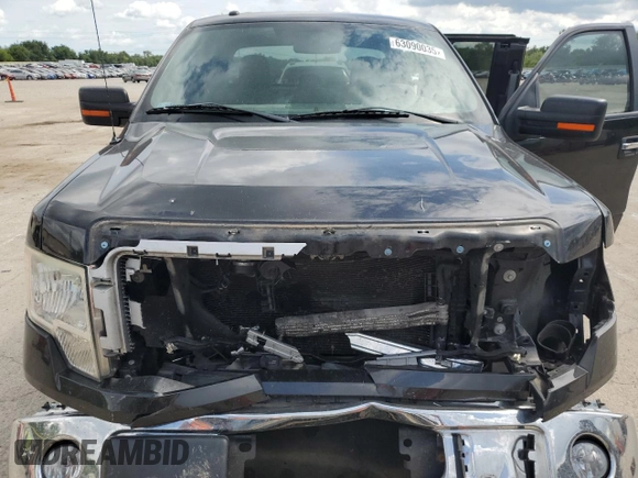 2014 Ford F-150 XL with VIN 1FTEX1CM7EKD10552, listed as a Copart auction lot 63090035 with Not provided miles and Salvage title. Bid and sale history available at DreamBid. Image 11.