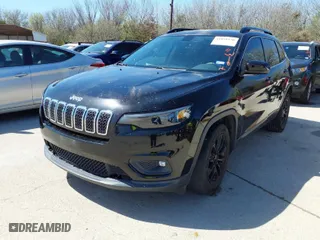 2019 Jeep Cherokee Latitude Plus with VIN 1C4PJLLBXKD176124, listed as a IAAI auction lot 41851150 with 90,101 mi miles. Bid and sale history available at carsss.com. Image 2.