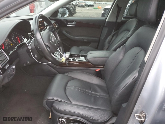 2017 Audi A8 L with VIN WAU44AFDXHN012948, listed as a Copart auction lot 84748154 with 77,086 mi miles and Salvage Title. Bid and sale history available at carsss.com. Image 7.