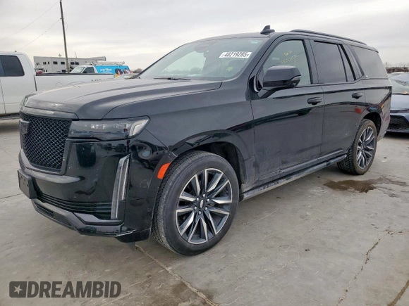 2021 Cadillac Escalade Sport with VIN 1GYS3FKL4MR282066, listed as a Copart auction lot 48219285 with 59,219 mi miles and Clean title. Bid and sale history available at DreamBid. Image 1.