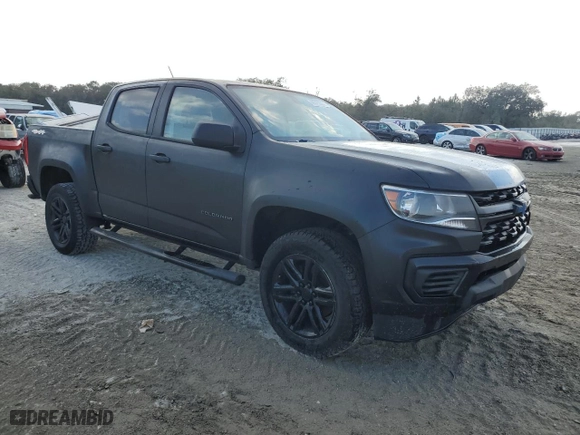 2021 Chevrolet Colorado 4WD Work Truck with VIN 1GCGTBEN1M1113476, listed as a Copart auction lot 44523985 with 70,441 mi miles and Salvage Title. Bid and sale history available at carsss.com. Image 4.