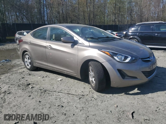 2014 Hyundai Elantra SE with VIN 5NPDH4AEXEH529140, listed as a Copart auction lot 52077465 with 82,686 mi miles and Salvage Title. Bid and sale history available at DreamBid. Image 4.