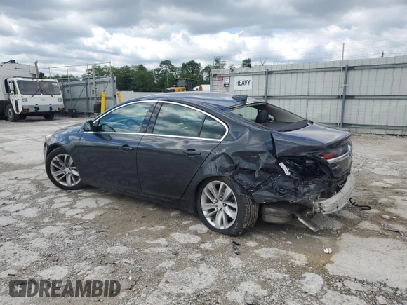 2015 Buick Regal z VIN 2G4GK5EX4F9182579, wystawiony jako Copart lot #57808045 z przebiegiem 123 672 mil mil oraz Szkoda całkowita • Salvage title. Historia ofert i sprzedaży dostępna na DreamBid. Obrazek 2.