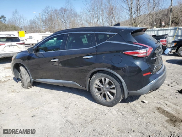 2017 Nissan Murano SL with VIN 5N1AZ2MH9HN159938, listed as a Copart auction lot 45970445 with 106,227 mi miles and Salvage Title. Bid and sale history available at carsss.com. Image 2.