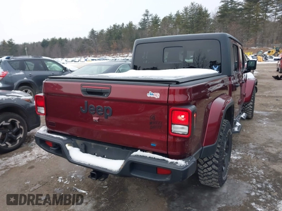 2021 Jeep Gladiator Willys with VIN 1C6HJTAG6ML571081, listed as a IAAI auction lot 41368902 with 45,077 mi miles and . Bid and sale history available at DreamBid. Image 4.
