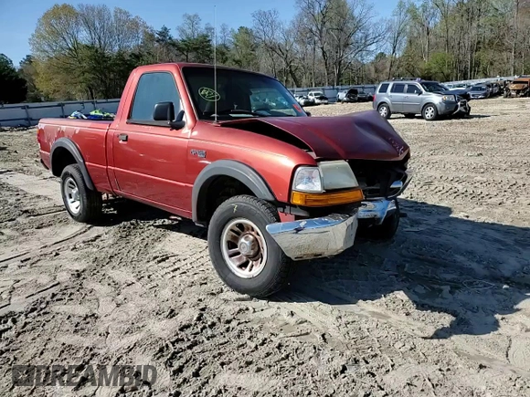 1999 Ford Ranger XL with VIN 1FTYR10C5XUB06570, listed as a Copart auction lot 51580125 with 246,020 mi miles and Salvage Title. Bid and sale history available at carsss.com. Image 11.