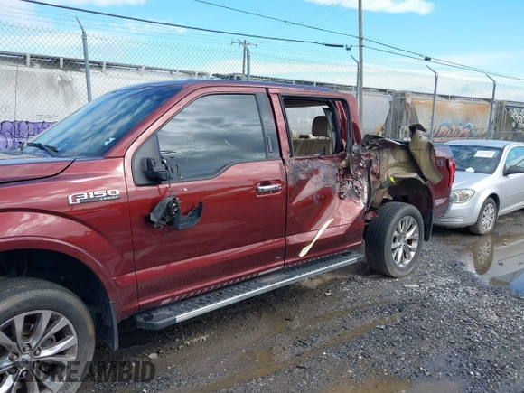 2017 Ford F-150 XL with VIN 1FTEW1EF8HFA19721, listed as a IAAI auction lot 42670951 with 201,515 mi miles and . Bid and sale history available at DreamBid. Image 6.