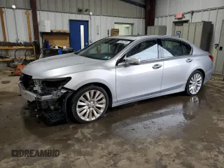 2014 Acura RLX Advance Pkg with VIN JH4KC1F99EC000921, listed as a Copart auction lot 80943004 with 149,250 mi miles and Salvage Title. Bid and sale history available at carsss.com. Image 1.