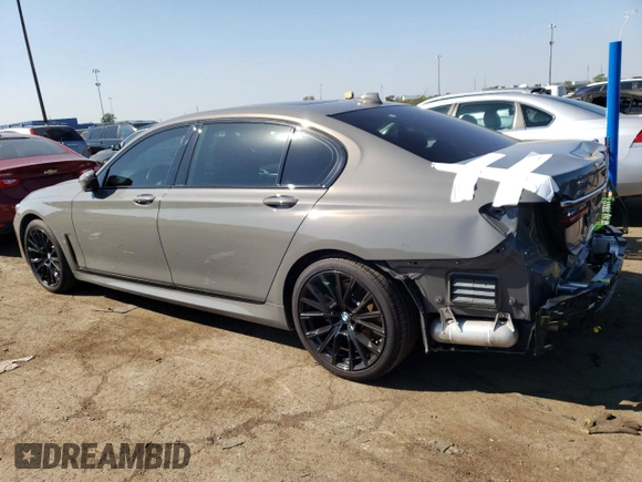 2020 BMW 7 Series 740i xDrive with VIN WBA7T4C03LCD02216, listed as a Copart auction lot 70329143 with 22,696 mi miles. Bid and sale history available at carsss.com. Image 2.