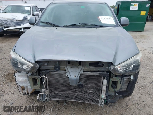 2015 Mitsubishi Outlander Sport ES with VIN 4A4AP3AU5FE062047, listed as a IAAI auction lot 41920635 with 107,880 mi miles. Bid and sale history available at carsss.com. Image 13.