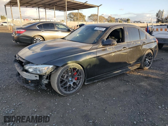 2014 BMW 3 Series 335i with VIN WBA3A9C55EF477935, listed as a Copart auction lot 41755545 with 122,830 mi miles and Non Repairable. Bid and sale history available at carsss.com. Image 1.