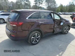 2020 Kia Sorento LX V6 with VIN 5XYPG4A5XLG690513, listed as a Copart auction lot 46847885 with 103,909 mi miles and Salvage Title. Bid and sale history available at carsss.com. Image 3.