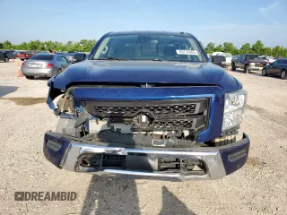 2020 Nissan Titan Platinum Reserve with VIN 1N6AA1EFXLN505021, listed as a Copart auction lot 65716805 with 64,624 mi miles and Salvage title. Bid and sale history available at DreamBid. Image 5.
