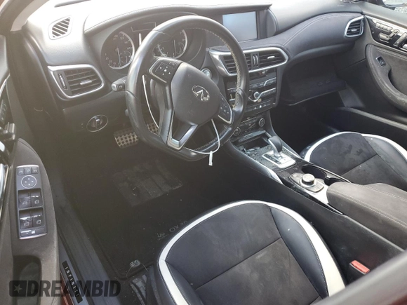 2017 Infiniti QX30 Sport with VIN SJKCH5CP1HA020580, listed as a Copart auction lot 75184324 with 0 mi miles and Salvage Title. Bid and sale history available at carsss.com. Image 8.