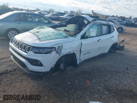 2024 Jeep Compass Latitude Lux with VIN 3C4NJDFN3RT143876, listed as a IAAI auction lot 41315773 with Not provided miles and . Bid and sale history available at DreamBid. Image 2.