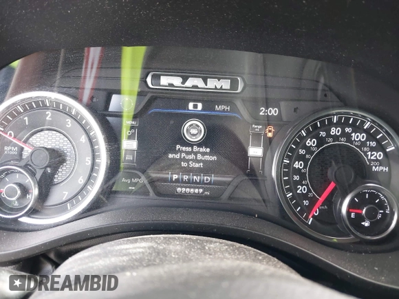 2023 Ram 1500 Big Horn z VIN 1C6RRFBG1PN612321, wystawiony jako IAAI lot #39303273 z przebiegiem 20 647 mil mil oraz . Historia ofert i sprzedaży dostępna na DreamBid. Obrazek 7.
