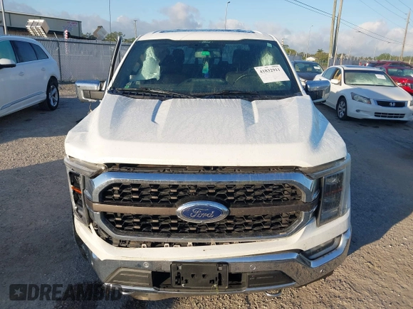 2021 Ford F-150 XL with VIN 1FTFW1E89MFB34411, listed as a IAAI auction lot 41832911 with 70,702 mi miles. Bid and sale history available at carsss.com. Image 12.