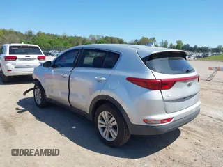 2017 Kia Sportage LX with VIN KNDPMCAC6H7292821, listed as a IAAI auction lot 41986248 with 67,772 mi miles and . Bid and sale history available at carsss.com. Image 3.