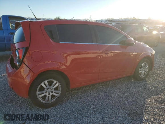 2012 Chevrolet Sonic LT with VIN 1G1JC6SB4C4221295, listed as a Copart auction lot 81294604 with 158,597 mi miles and Salvage title. Bid and sale history available at DreamBid. Image 3.