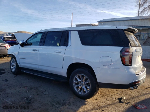 2023 Chevrolet Suburban Premier with VIN 1GNSCFKD6PR356047, listed as a Copart auction lot 38493804 with 14,808 mi miles. Bid and sale history available at carsss.com. Image 2.