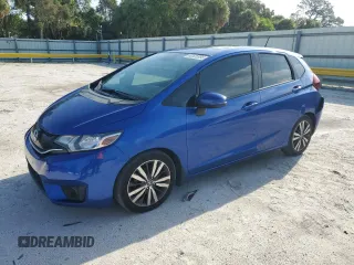 2015 Honda Fit EX-L with VIN 3HGGK5H8XFM747662, listed as a Copart auction lot 63525995 with 93,433 mi miles and Salvage title. Bid and sale history available at DreamBid. Image 1.