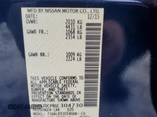 2016 Nissan LEAF S with VIN 1N4AZ0CP8GC304730, listed as a Copart auction lot 68542692 with 29,435 mi miles. Bid and sale history available at carsss.com. Image 15.