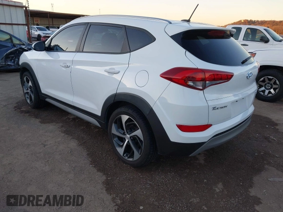 2017 Hyundai Tucson Sport with VIN KM8J3CA25HU585817, listed as a IAAI auction lot 40990922 with 70,434 mi miles and . Bid and sale history available at DreamBid. Image 3.