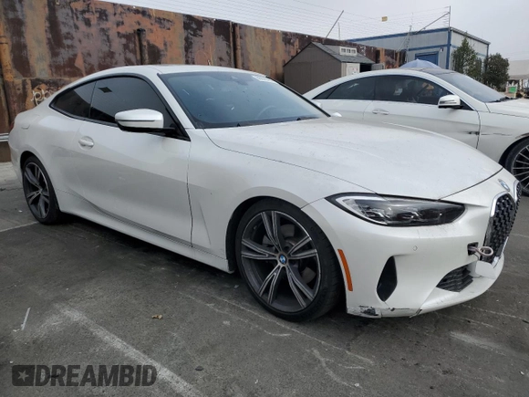 2021 BMW 4 Series 430i with VIN WBA53AP07MCG84168, listed as a Copart auction lot 86926464 with 17,145 mi miles and Salvage Title. Bid and sale history available at DreamBid. Image 4.