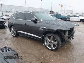 2024 Genesis GV80 with VIN KMUHCESC9RU161139, listed as a IAAI auction lot 41549627 with 31,025 mi miles and . Bid and sale history available at DreamBid. Image 1.
