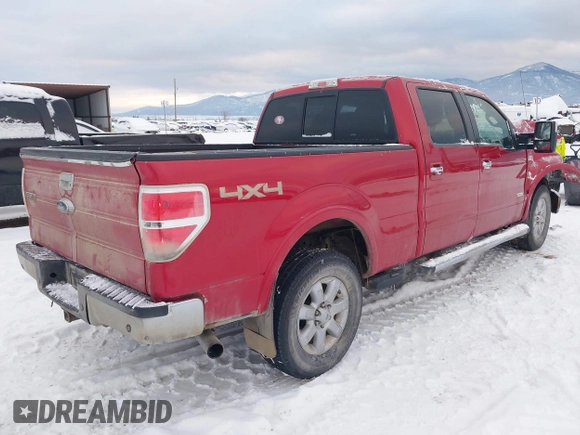 2011 Ford F-150 XLT with VIN 1FTFW1ET8BFA95473, listed as a IAAI auction lot 41262960 with 214,438 mi miles. Bid and sale history available at carsss.com. Image 4.