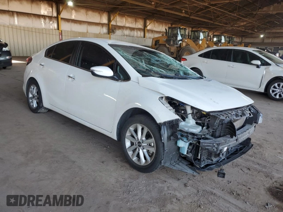 2017 Kia Forte LX with VIN 3KPFL4A7XHE155744, listed as a Copart auction lot 52553625 with 61,027 mi miles and Salvage Title. Bid and sale history available at carsss.com. Image 4.