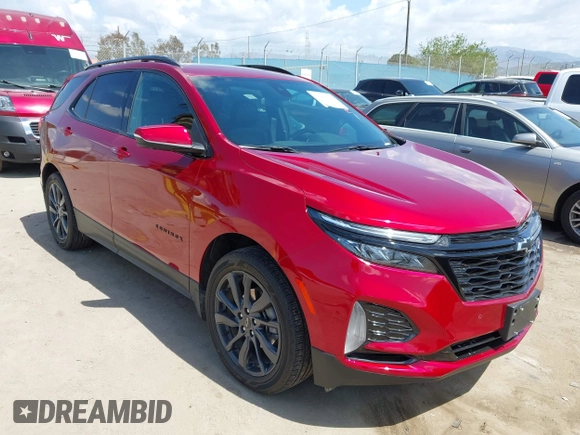 2024 Chevrolet Equinox RS with VIN 3GNAXMEG5RL363141, listed as a IAAI auction lot 41956791 with 10,134 mi miles and . Bid and sale history available at DreamBid. Image 1.