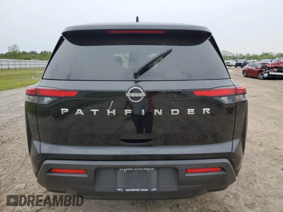 2023 Nissan Pathfinder S with VIN 5N1DR3AA0PC241027, listed as a Copart auction lot 50705045 with 44,829 mi miles and Salvage title. Bid and sale history available at DreamBid. Image 6.