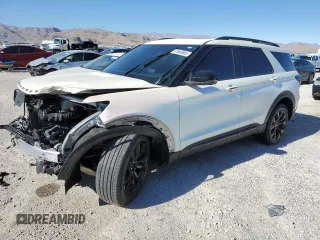 2020 Ford Explorer ST with VIN 1FM5K8GCXLGA61569, listed as a Copart auction lot 37862003 with 0 mi miles and Salvage Title. Bid and sale history available at carsss.com. Image 1.