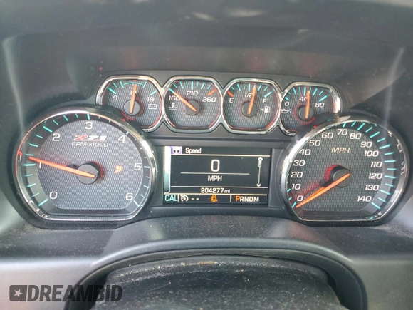 2016 Chevrolet Silverado 1500 LTZ with VIN 3GCUKSEJ6GG310779, listed as a Copart auction lot 75059304 with 204,277 mi miles and Clean Title. Bid and sale history available at DreamBid. Image 9.