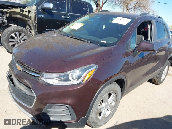 2021 Chevrolet Trax LT with VIN KL7CJPSM4MB364271, listed as a IAAI auction lot 41861337 with 65,930 mi miles. Bid and sale history available at carsss.com. Image 17.
