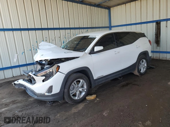 2019 GMC Terrain SLE z VIN 3GKALMEV9KL242674, wystawiony jako Copart lot #60004235 z przebiegiem 88 840 mil mil oraz Szkoda całkowita • Salvage title. Historia ofert i sprzedaży dostępna na DreamBid. Obrazek 1.