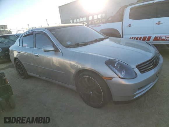 2004 Infiniti G35 w/Leather with VIN JNKCV51E24M611120, listed as a Copart auction lot 87978525 with 238,053 mi miles and Salvage Title. Bid and sale history available at DreamBid. Image 4.