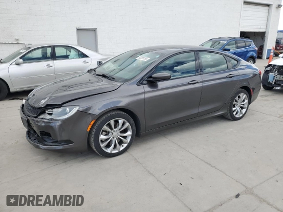 2015 Chrysler 200 S with VIN 1C3CCCDG2FN711678, listed as a Copart auction lot 53299155 with 114,535 mi miles and Salvage Title. Bid and sale history available at carsss.com. Image 1.