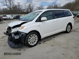2016 Toyota Sienna LE with VIN 5TDJK3DC3GS131175, listed as a Copart auction lot 52520595 with 107,001 mi miles and Salvage Title. Bid and sale history available at carsss.com. Image 1.