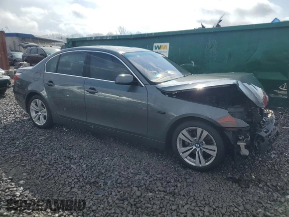 2004 BMW 5 Series 525i with VIN WBANA53564B850603, listed as a Copart auction lot 48678625 with 194,897 mi miles and Salvage Title. Bid and sale history available at carsss.com. Image 4.