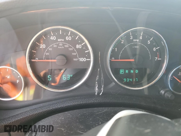 2012 Jeep Wrangler Sport with VIN 1C4AJWAG3CL144015, listed as a Copart auction lot 50969705 with 93,417 mi miles and Salvage title. Bid and sale history available at DreamBid. Image 9.