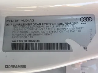 2017 Audi A3 Sedan Premium Plus with VIN WAUGUGFF8H1076138, listed as a Copart auction lot 86173614 with 112,733 mi miles and Salvage Title. Bid and sale history available at carsss.com. Image 14.