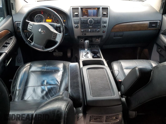 2009 Nissan Armada SE z VIN 5N1BA08D09N604043, wystawiony jako Copart lot #46001675 z przebiegiem 205 996 mil mil oraz Szkoda całkowita • Salvage title. Historia ofert i sprzedaży dostępna na DreamBid. Obrazek 8.