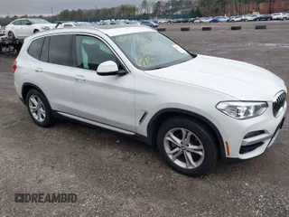 2020 BMW X3 xDrive30i with VIN 5UXTY5C02LLT32649, listed as a IAAI auction lot 41812713 with 50,010 mi miles and . Bid and sale history available at DreamBid. Image 1.