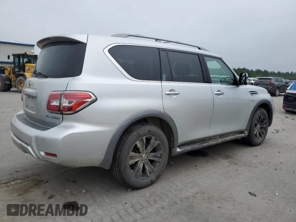 2018 Nissan Armada SL z VIN JN8AY2NC5J9553496, wystawiony jako Copart lot #61430915 z przebiegiem 150 506 mil mil oraz Czysty tytuł • Clean title. Historia ofert i sprzedaży dostępna na DreamBid. Obrazek 3.