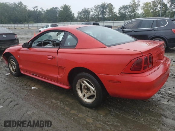 1996 Ford Mustang with VIN 1FALP4047TF193841, listed as a Copart auction lot 71792824 with 95,116 mi miles and Salvage Title. Bid and sale history available at carsss.com. Image 2.