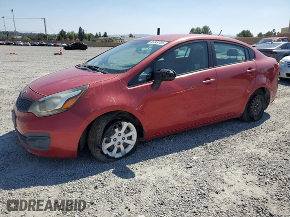 2014 Kia Rio LX with VIN KNADM4A35E6357844, listed as a Copart auction lot 55349705 with 173,026 mi miles and Clean Title. Bid and sale history available at DreamBid. Image 1.
